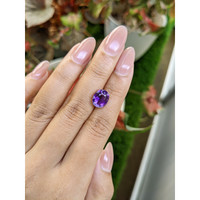 2.83 Ct. Purple Amethyst from Ceylon (Sri Lanka) Life Style