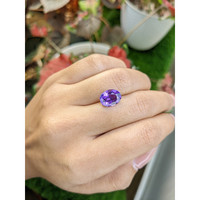 3.28 Ct. Purple Amethyst from Ceylon (Sri Lanka) Life Style