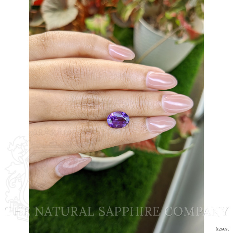 3.28 Ct. Purple Amethyst from Ceylon (Sri Lanka)