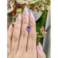 2.48 Ct. Purple Amethyst from Ceylon (Sri Lanka) Life Style