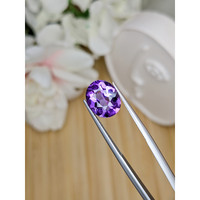 3.49 Ct. Purple Amethyst from Ceylon (Sri Lanka) Life Style