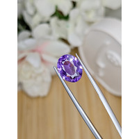 4.04 Ct. Purple Amethyst from Ceylon (Sri Lanka) Life Style