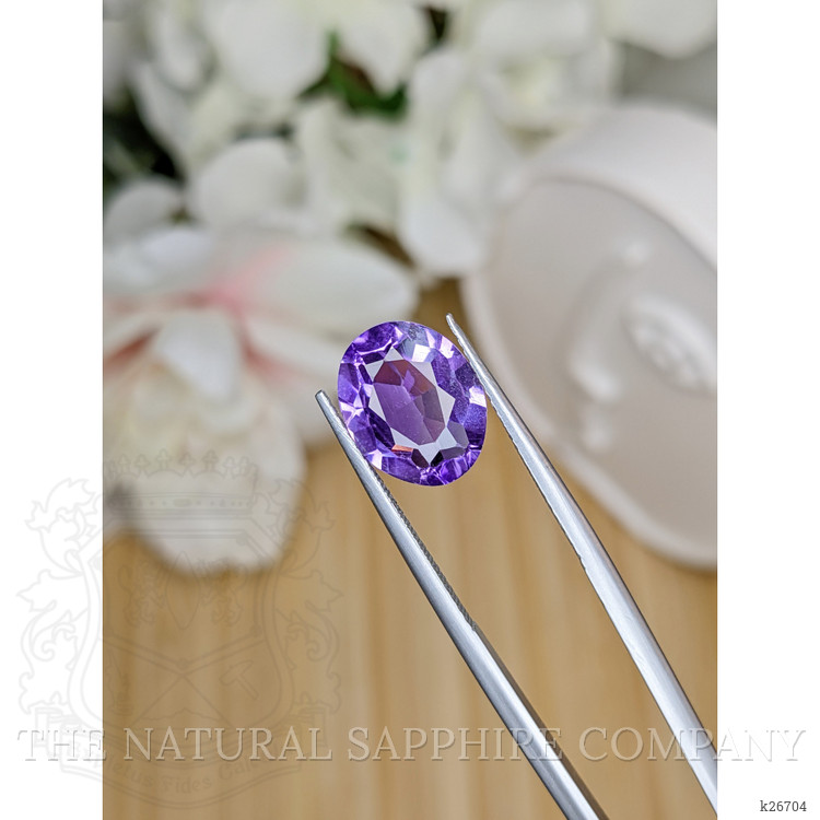 4.04 Ct. Purple Amethyst from Ceylon (Sri Lanka)