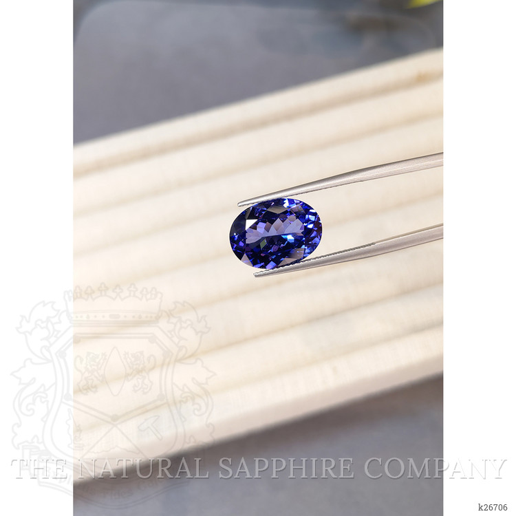8.41 Ct. Violetish Blue Tanzanite from Tanzania