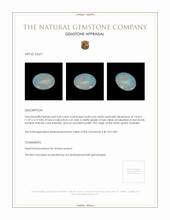 5.05 Ct. Cabochon White Opal from Australia Appraisal