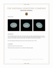 5.05 Ct. Cabochon White Opal from Australia Appraisal