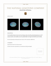 2.95 Ct. White Opal from Australia Appraisal