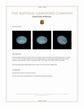 2.95 Ct. White Opal from Australia Appraisal