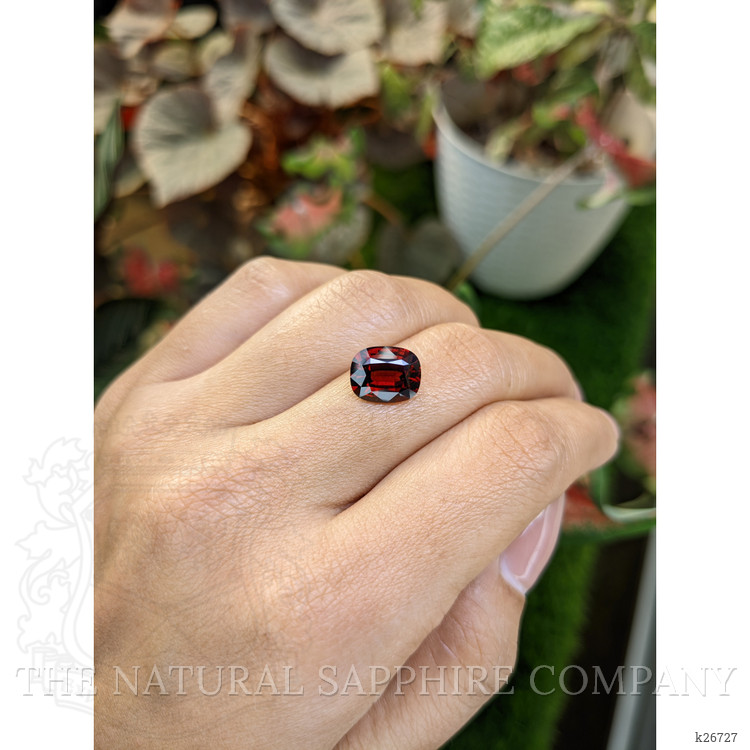3.52 Ct. Purplish Red Garnet from Ceylon (Sri Lanka)