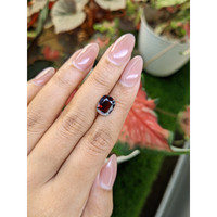 3.52 Ct. Purplish Red Garnet from Ceylon (Sri Lanka) Life Style