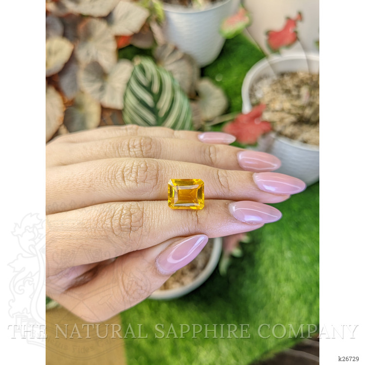 5.70 Ct. Yellowish Orange Citrine from Brazil