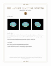 5.32 Ct. Multi Color White Opal (Light Opal) from Australia Appraisal