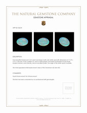5.32 Ct. White Opal from Australia Appraisal