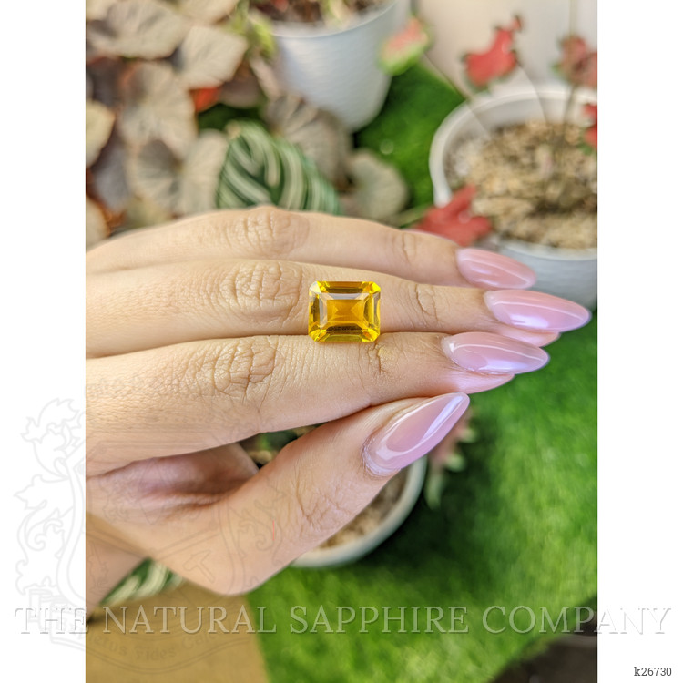 5.74 Ct. Orangish Yellow Citrine from Brazil