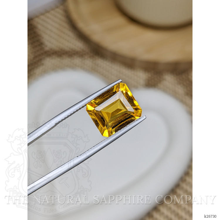 5.74 Ct. Orangish Yellow Citrine from Brazil
