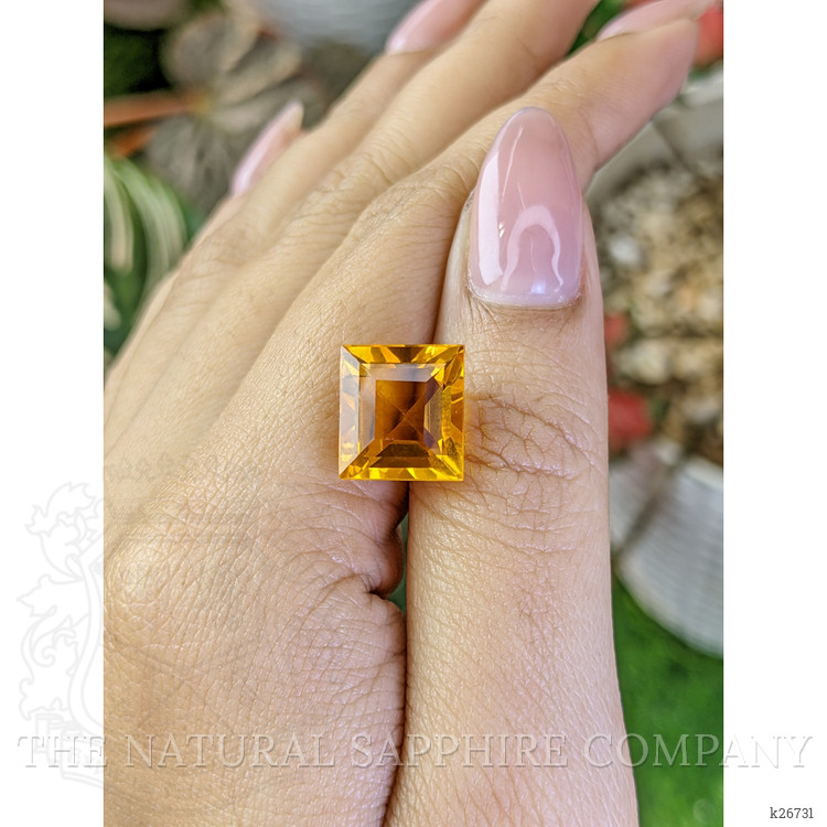 7.97 Ct. Yellowish Orange Citrine from Brazil