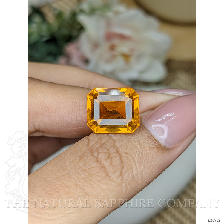 8.29 Ct. Yellowish Orange Citrine from Brazil