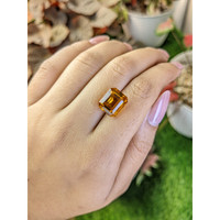 8.29 Ct. Yellowish Orange Citrine from Brazil Life Style