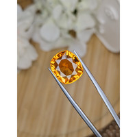 8.43 Ct. Yellowish Orange Citrine from Brazil Life Style