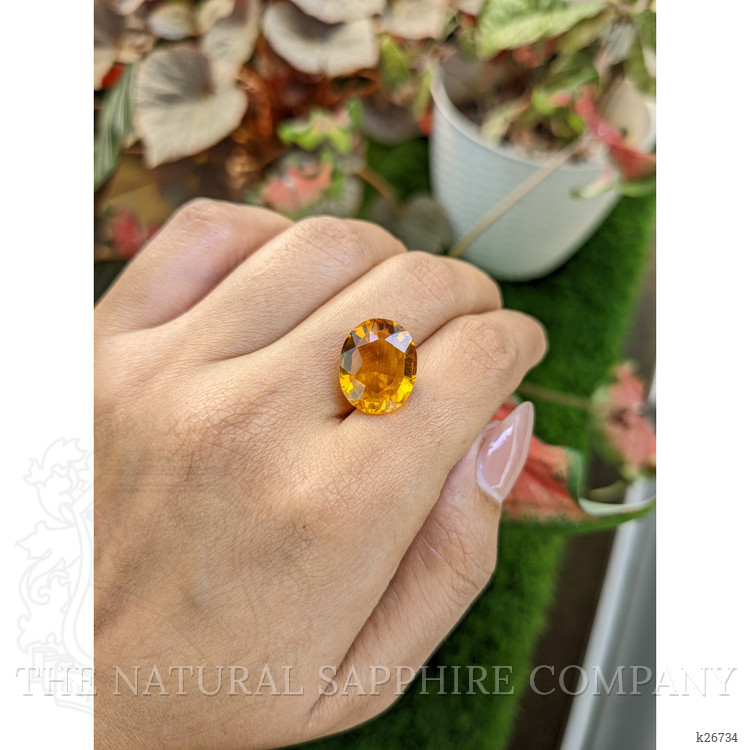 8.60 Ct. Yellowish Orange Citrine from Ceylon (Sri Lanka)