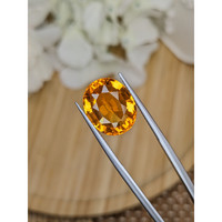 8.60 Ct. Yellowish Orange Citrine from Ceylon (Sri Lanka) Life Style