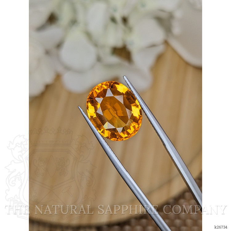 8.60 Ct. Yellowish Orange Citrine from Ceylon (Sri Lanka)