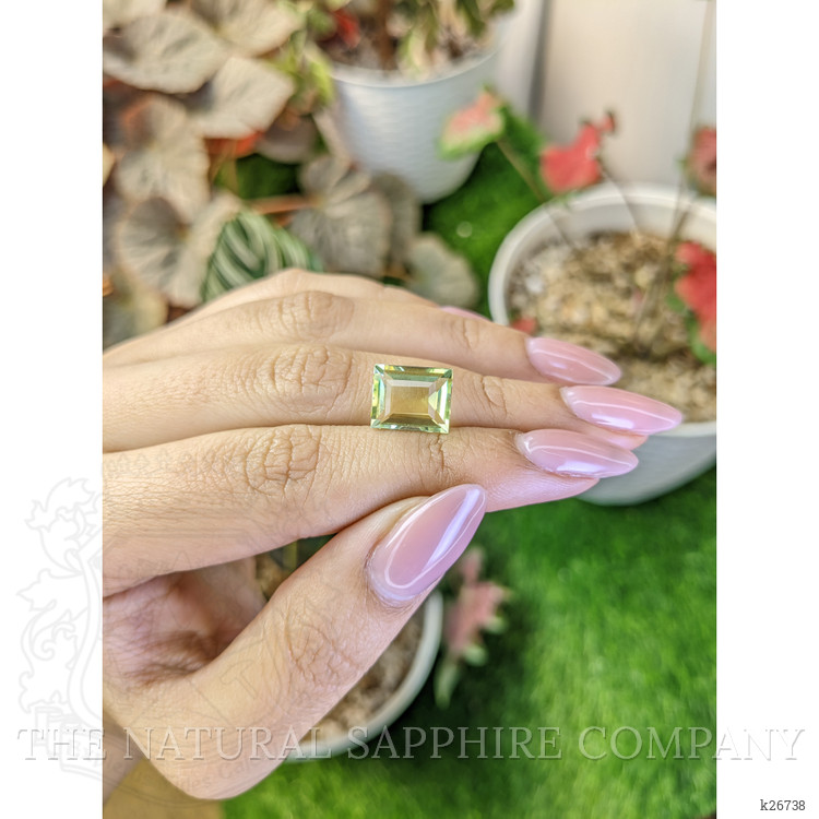 4.62 Ct. Yellowish Green Prasiolite from Brazil