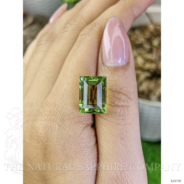 10.63 Ct. Yellowish Green Prasiolite from Brazil