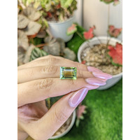 10.63 Ct. Yellowish Green Prasiolite from Brazil Life Style
