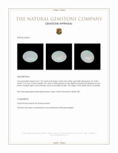 1.70 Ct. White Opal from Australia Appraisal