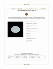 1.70 Ct. Multi Color White Opal (Light Opal) from Australia Scan Report
