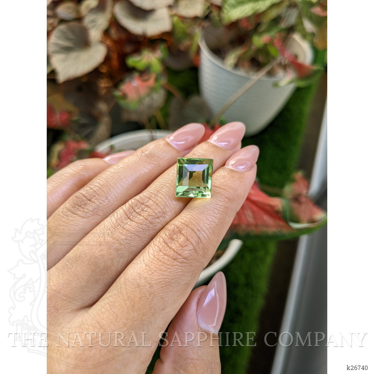 10.47 Ct. Yellowish Green Prasiolite from Madagascar