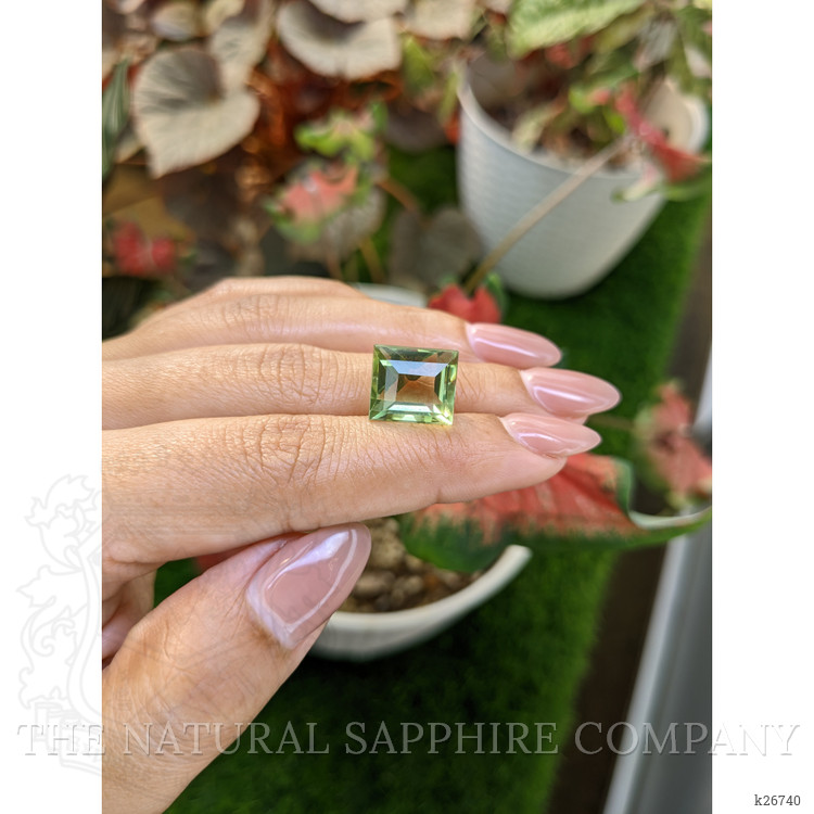 10.47 Ct. Yellowish Green Prasiolite from Madagascar