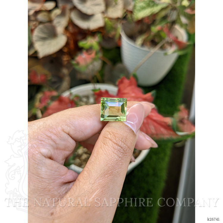 11.68 Ct. Yellowish Green Prasiolite from Brazil