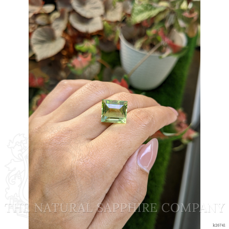 11.68 Ct. Yellowish Green Prasiolite from Brazil