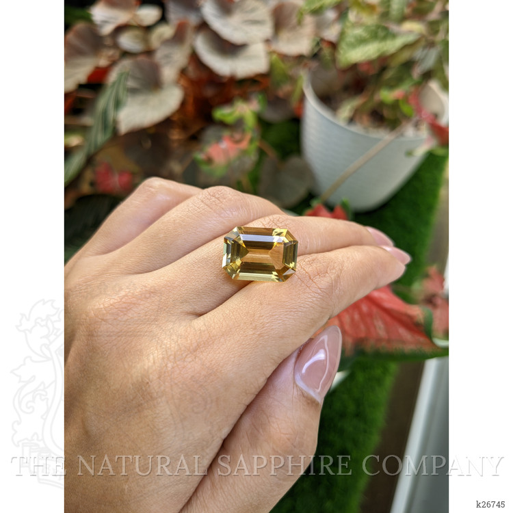14.12 Ct. Yellow Sinhalite from Ceylon (Sri Lanka)