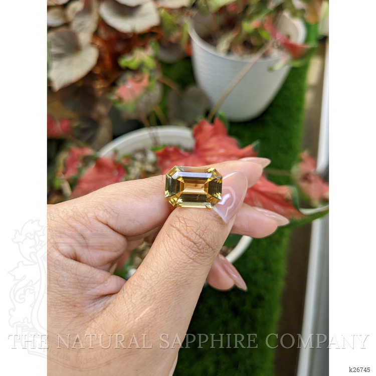14.12 Ct. Yellow Sinhalite from Ceylon (Sri Lanka)