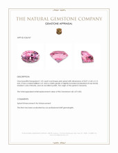 1.52 Ct. Pink Spinel from Tanzania Appraisal