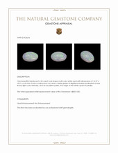 4.26 Ct. Cabochon White Opal from Australia Appraisal