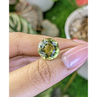 7.49 Ct. Yellowish Green Prasiolite from Madagascar Life Style