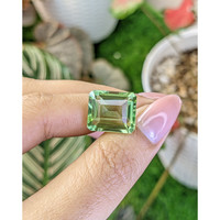 11.38 Ct. Yellowish Green Prasiolite from Madagascar Life Style