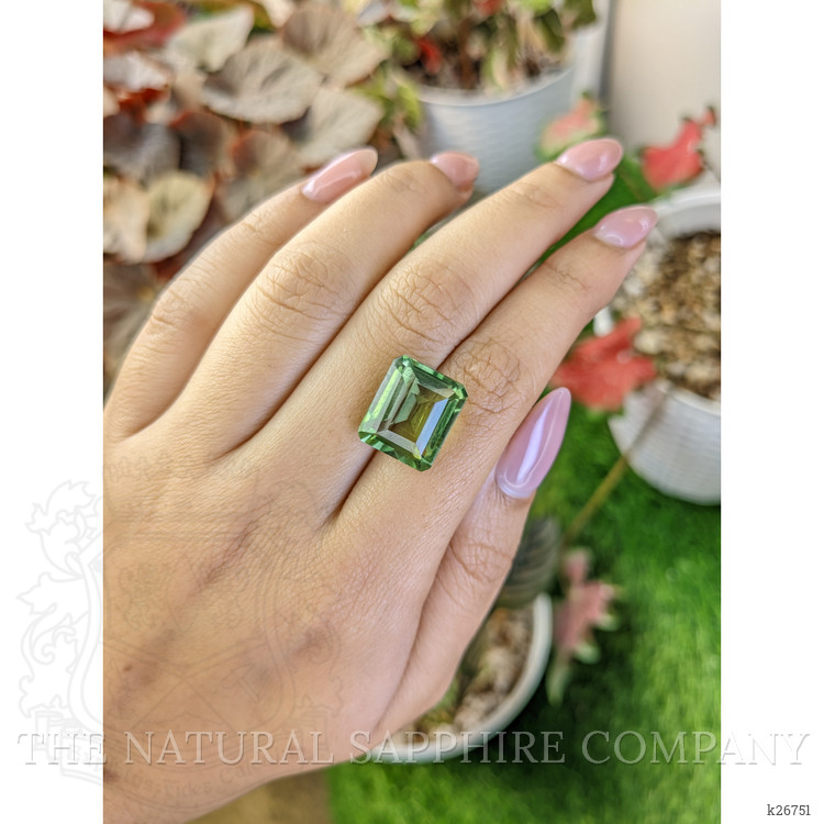 11.38 Ct. Yellowish Green Prasiolite from Madagascar