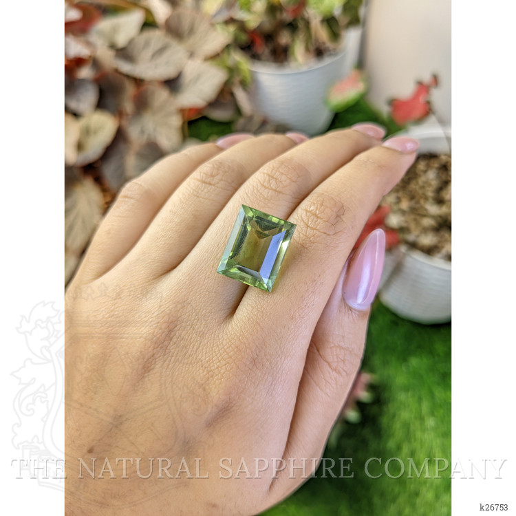 16.24 Ct. Yellowish Green Prasiolite from Madagascar
