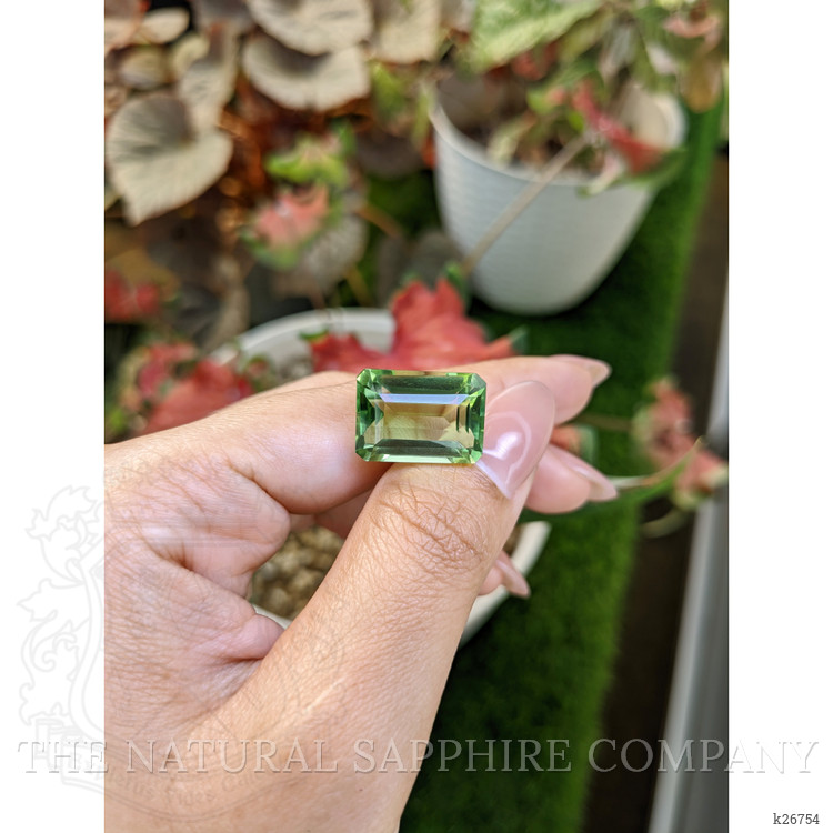 15.69 Ct. Yellowish Green Prasiolite from Madagascar