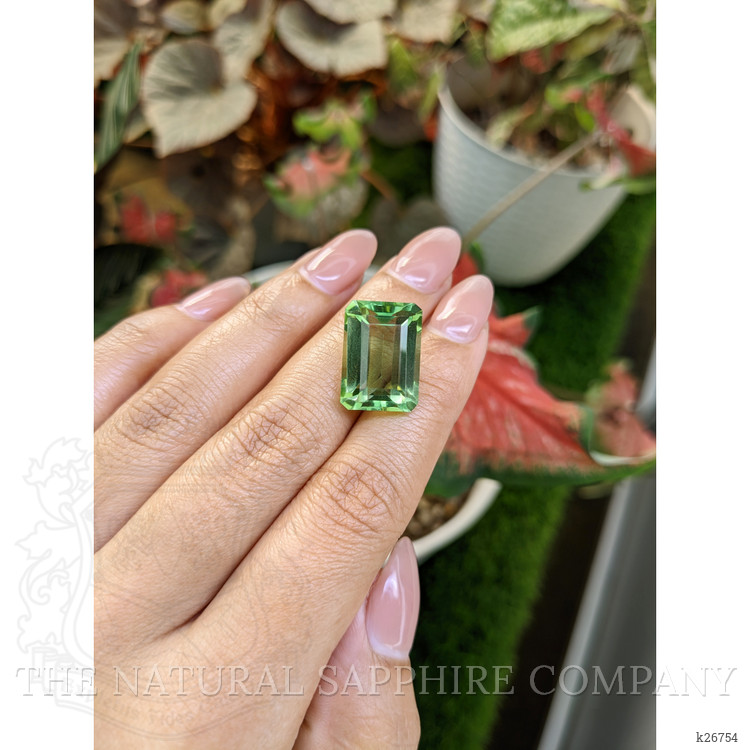 15.69 Ct. Yellowish Green Prasiolite from Madagascar