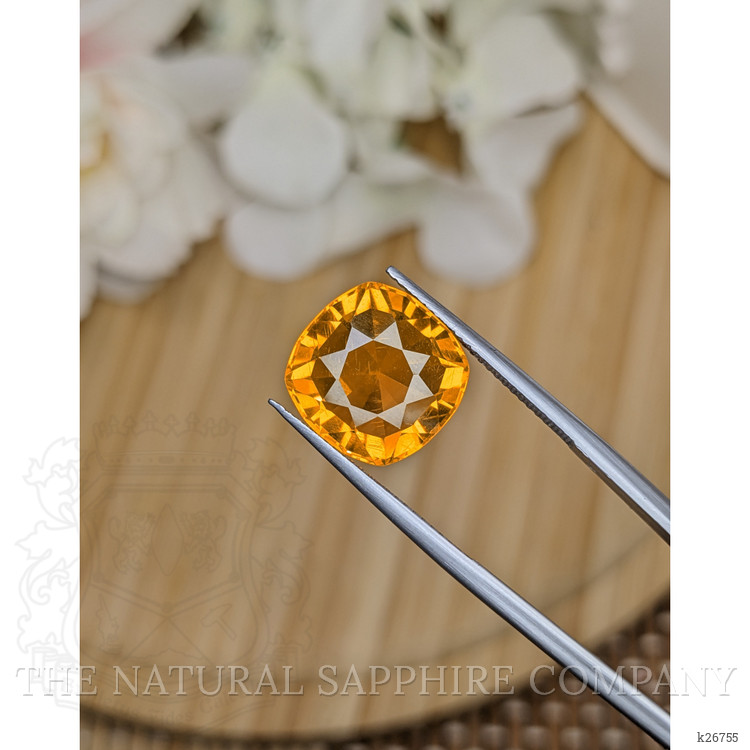 8.40 Ct. Yellowish Orange Citrine from Ceylon (Sri Lanka)