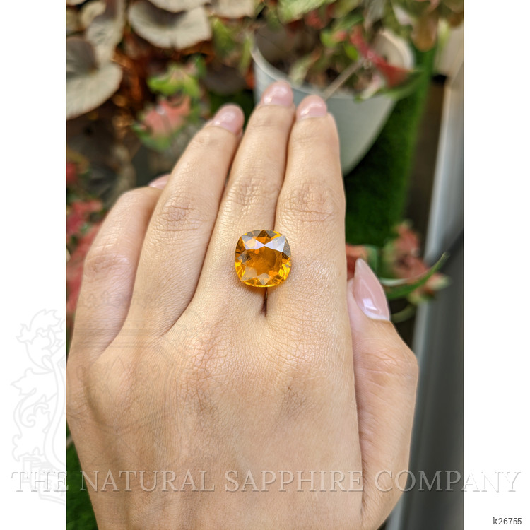 8.40 Ct. Yellowish Orange Citrine from Ceylon (Sri Lanka)
