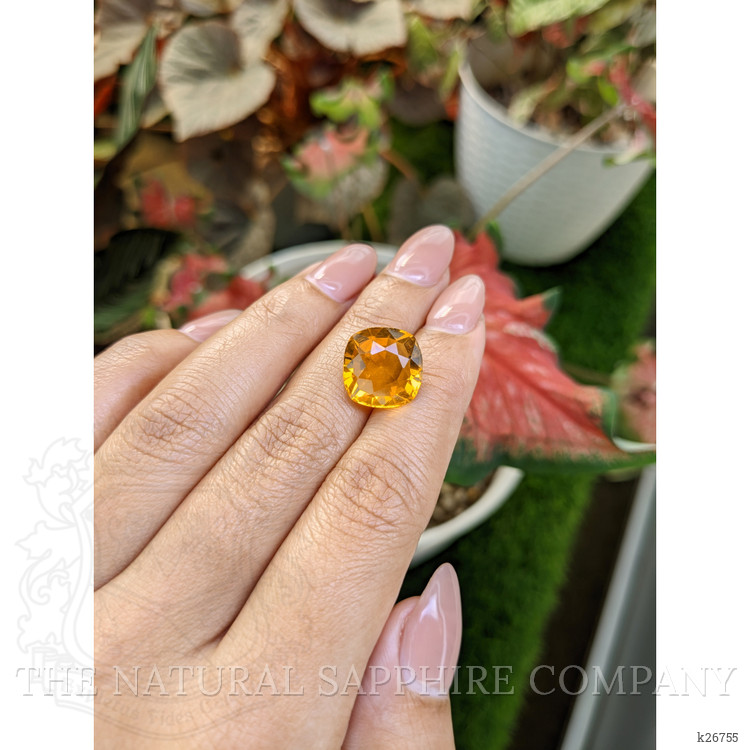 8.40 Ct. Yellowish Orange Citrine from Ceylon (Sri Lanka)