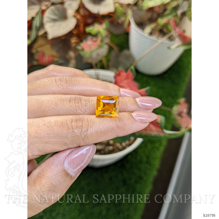 9.49 Ct. Yellowish Orange Citrine from Ceylon (Sri Lanka)