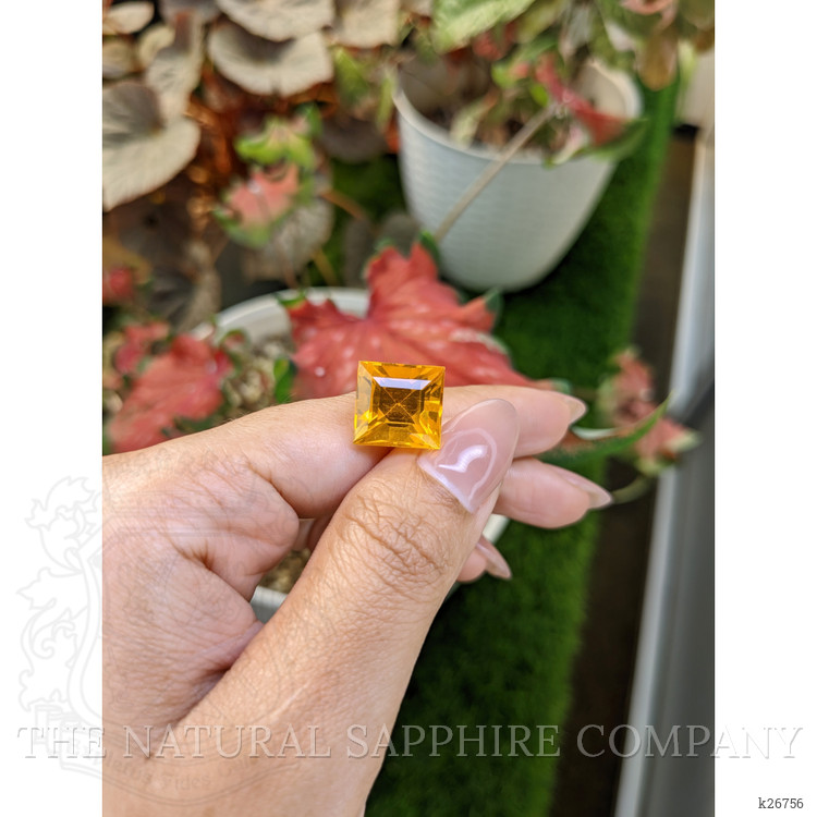 9.49 Ct. Yellowish Orange Citrine from Ceylon (Sri Lanka)